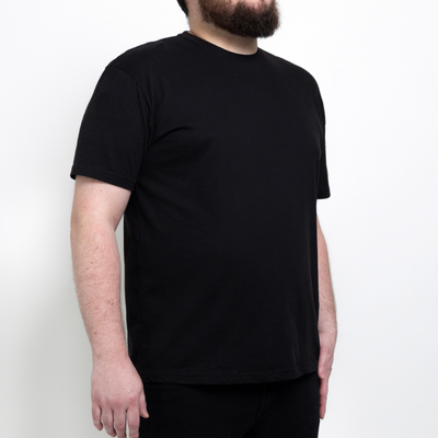 Camiseta Cuello Redondo Negra