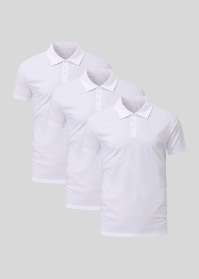 White Polo 3-pack