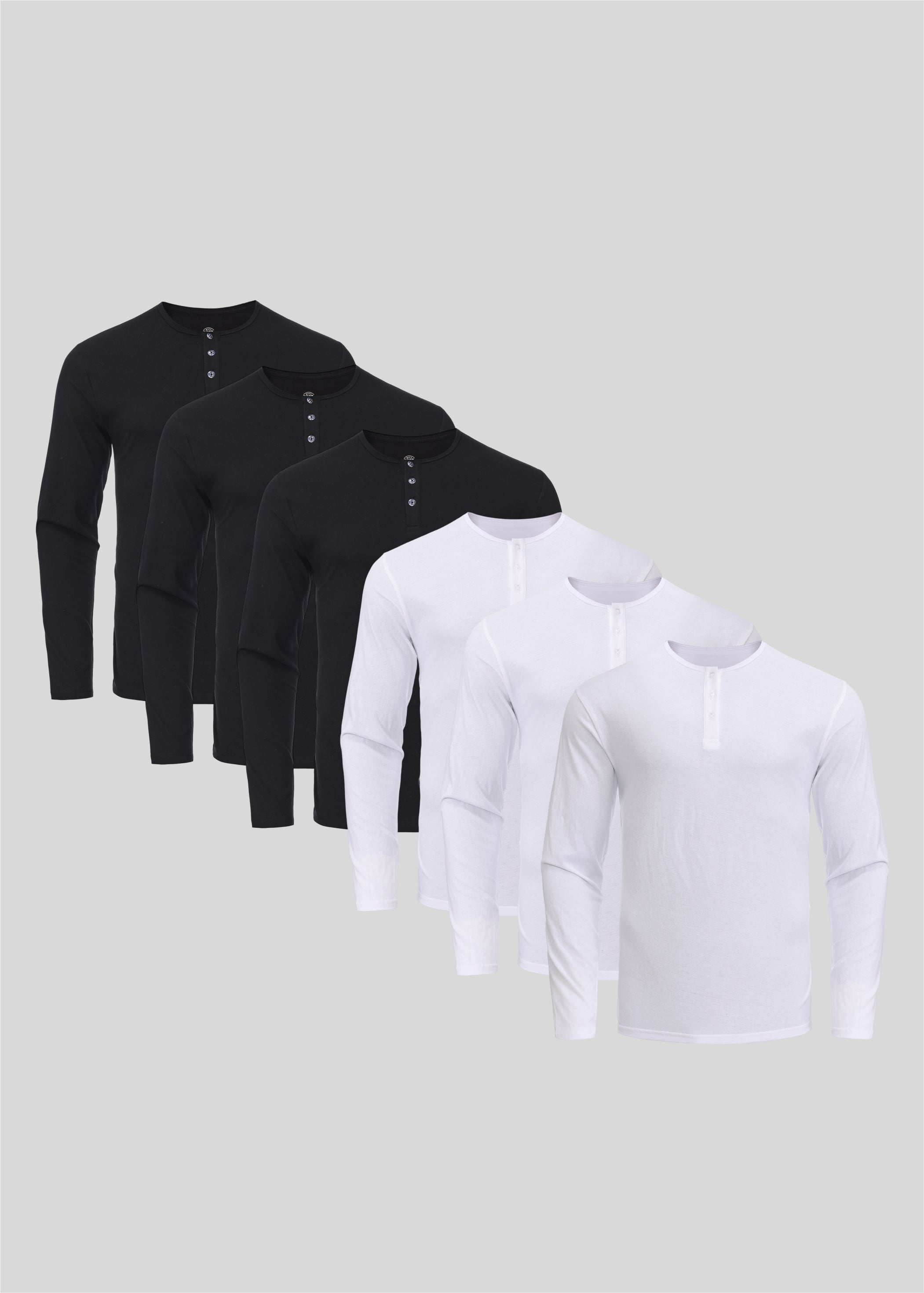 Yinyang Henley 6-pack