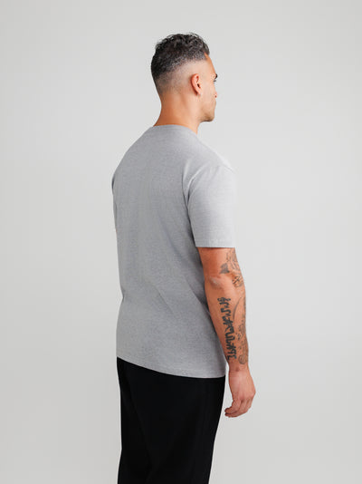 Melange Gray Crew Neck