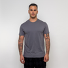 Camiseta cuello redondo gris oscuro