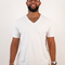 Camisetas blancas de cuello en V