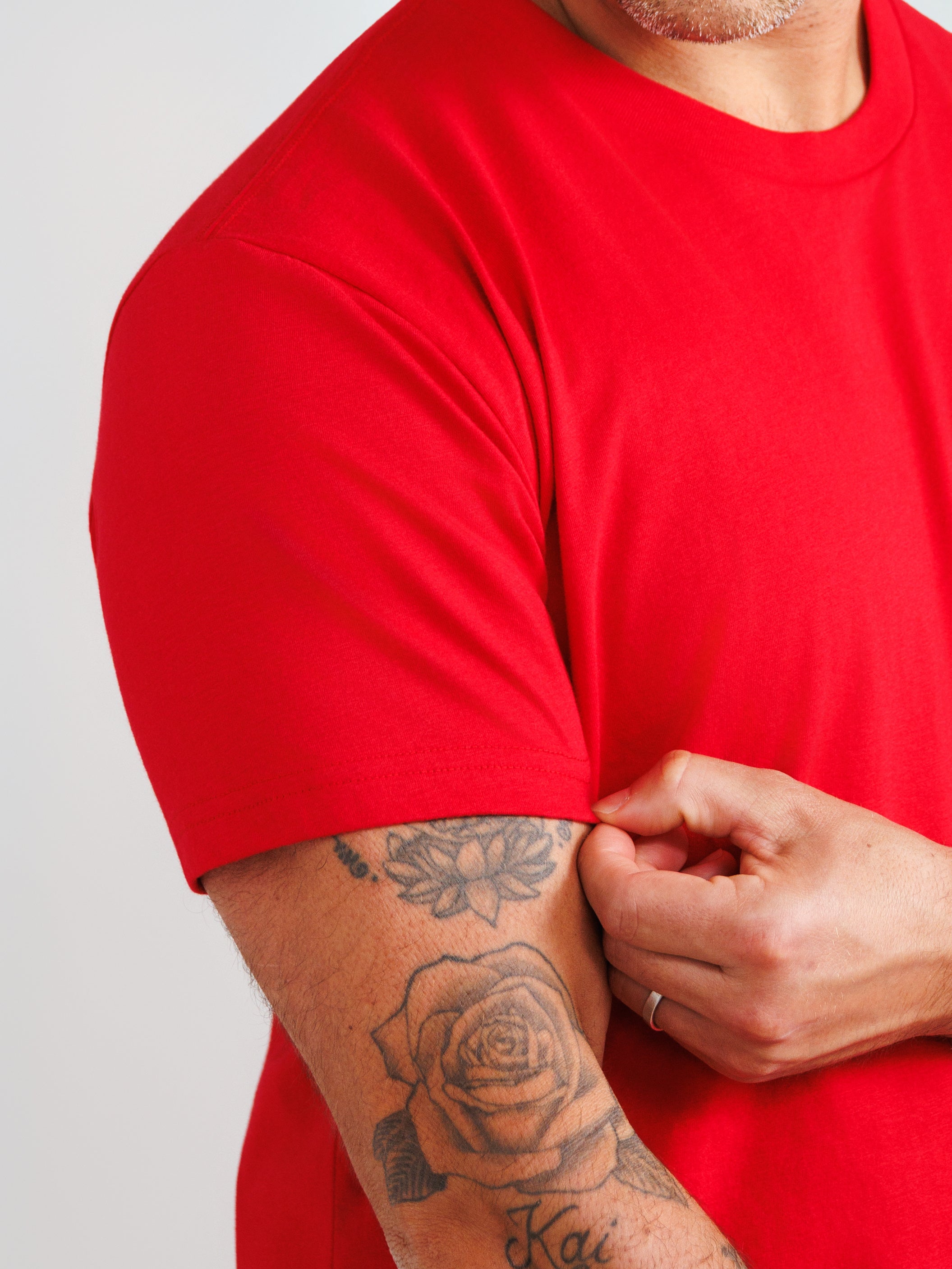 Red Crew Neck