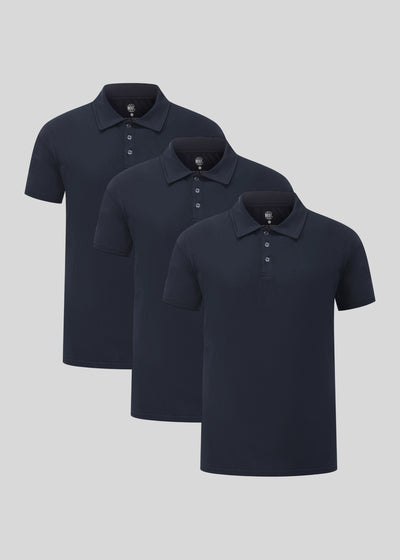 Navy Polo 3-pack