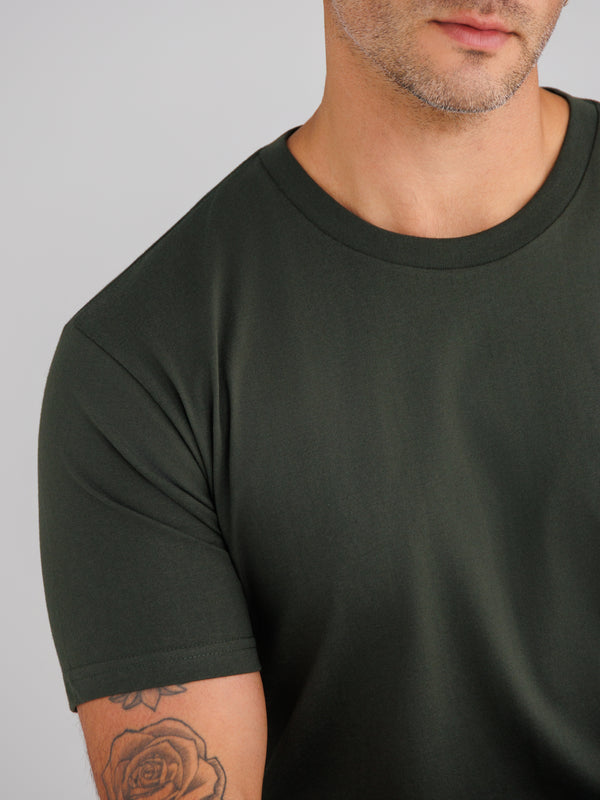 Dark Olive Crew Neck