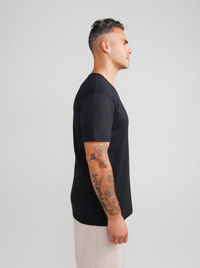 Black V-neck 10-pack