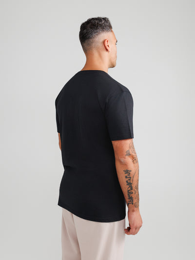 Black V-neck 10-pack