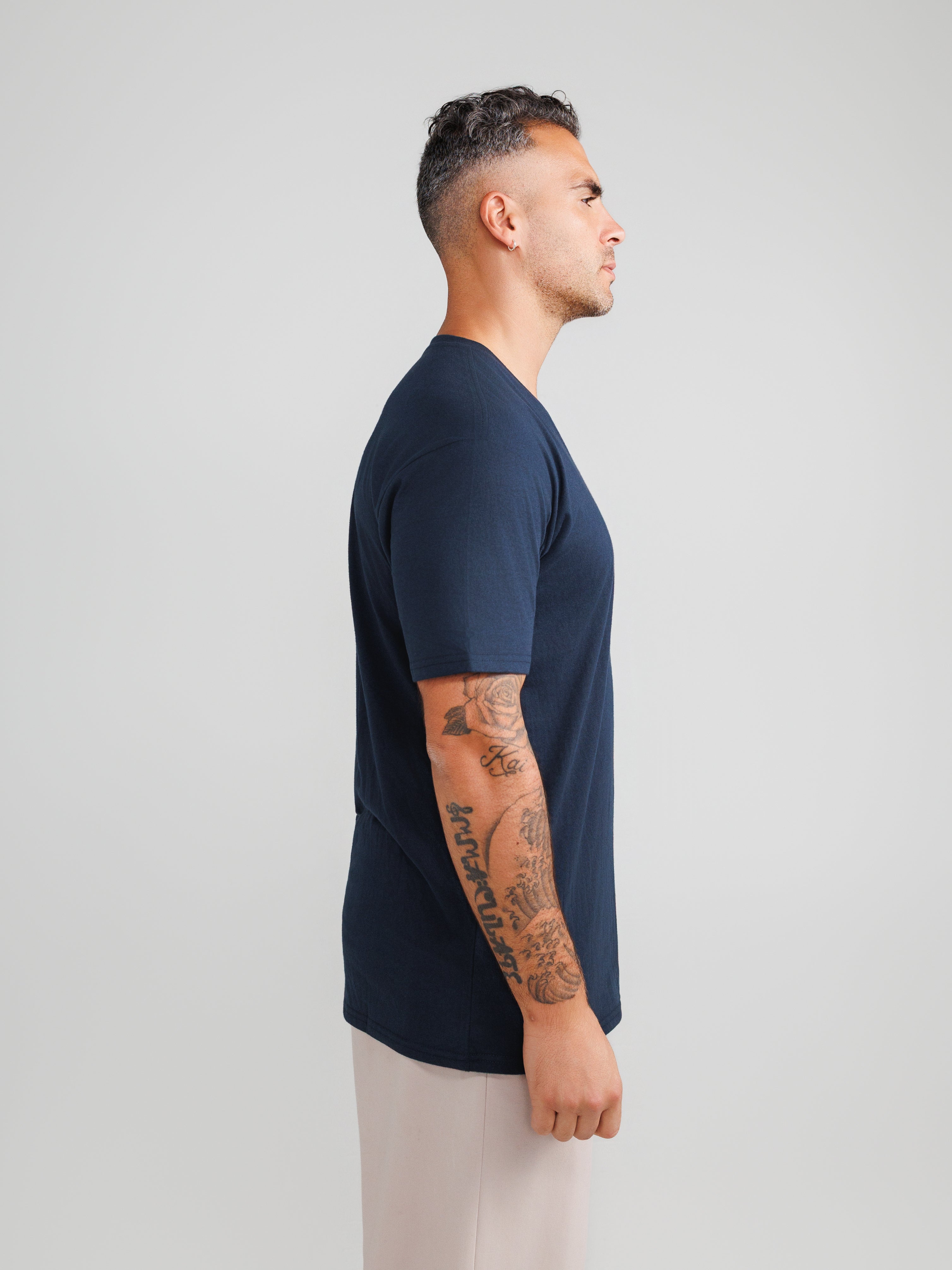 Camisetas V Azul Marino