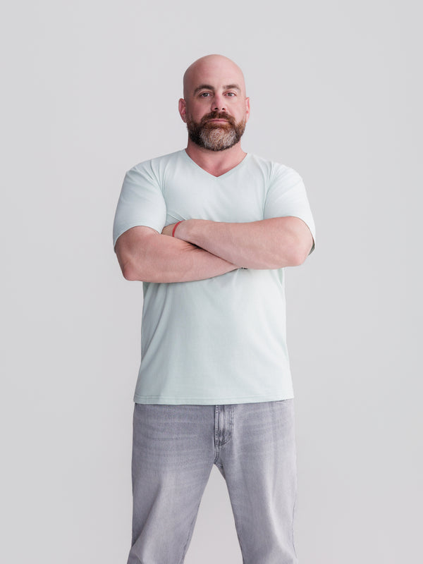 Mint Green V-Neck