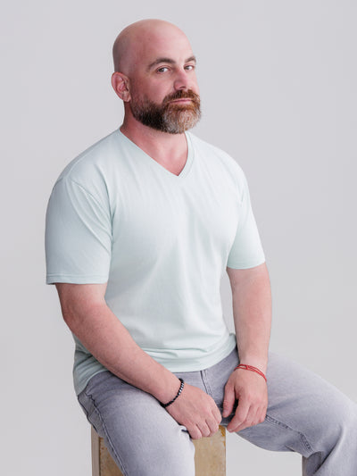 Mint Green V-Neck